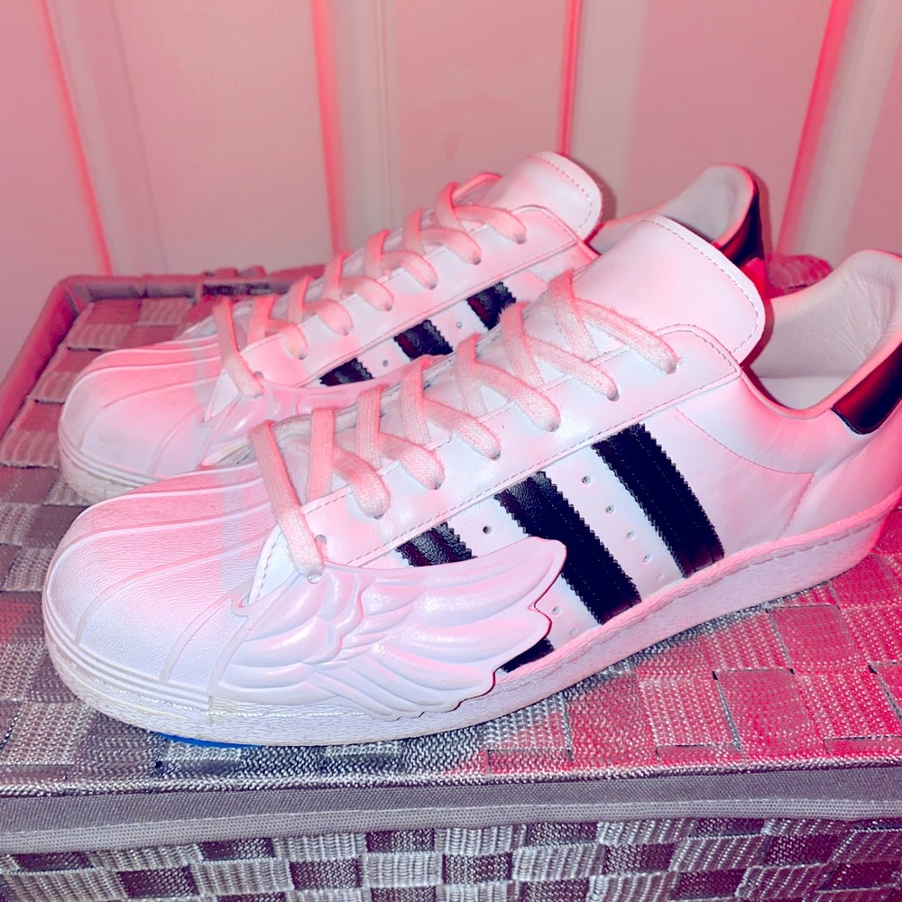 Adidas Jeremy Scott x Superstar Wings "White Black' size 12